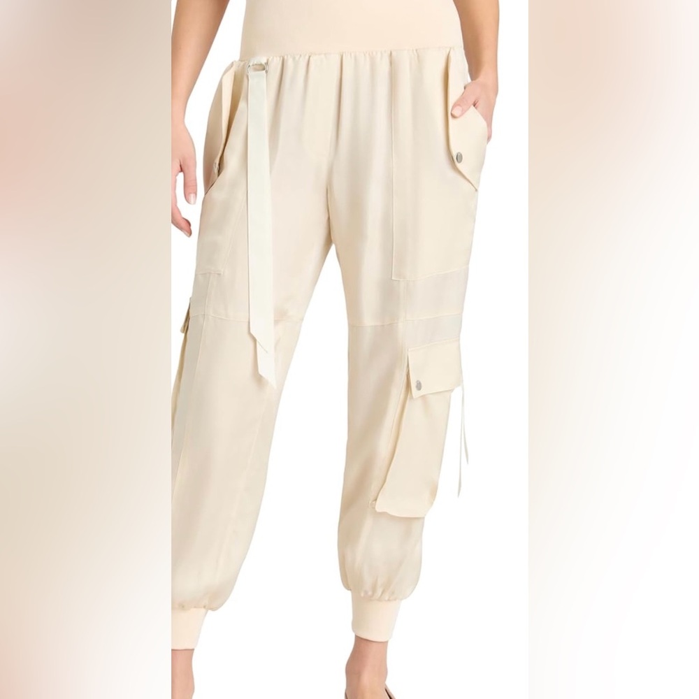 Cinq à Sept Women's Harmony Parachute Pant in Light Plaster Size XS NWT